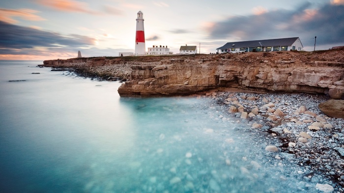 landscape, cliff, rock, sea