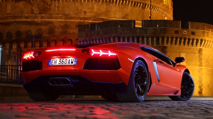 red cars, car, Lamborghini