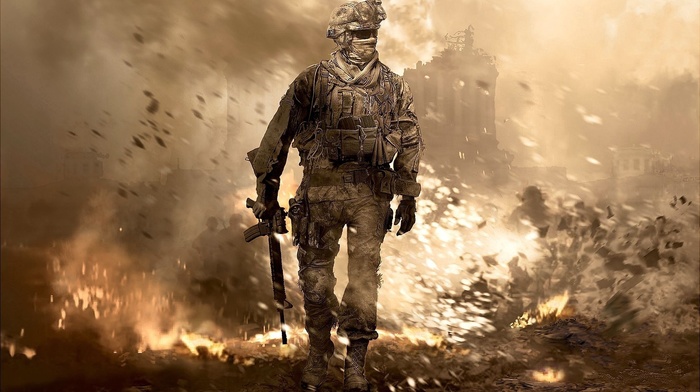 flame, war, soldier, video games