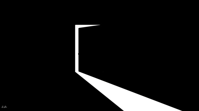 minimalism, door, alone