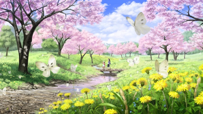 anime, butterfly