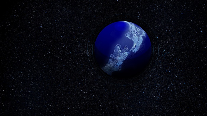 planet, stars, space