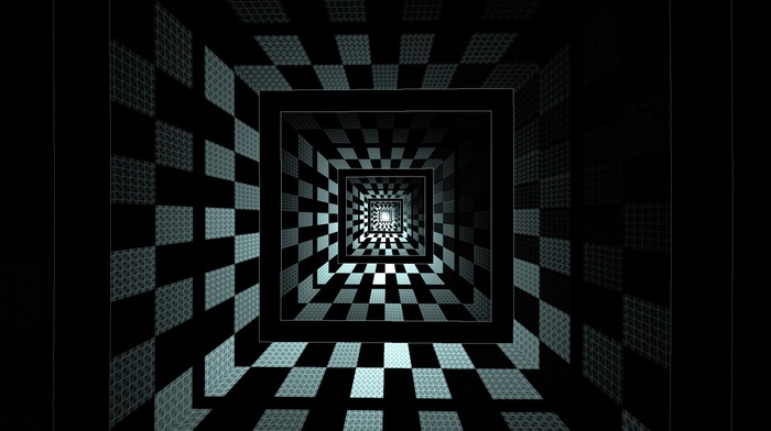 square, geometry, abstract, optical illusion
