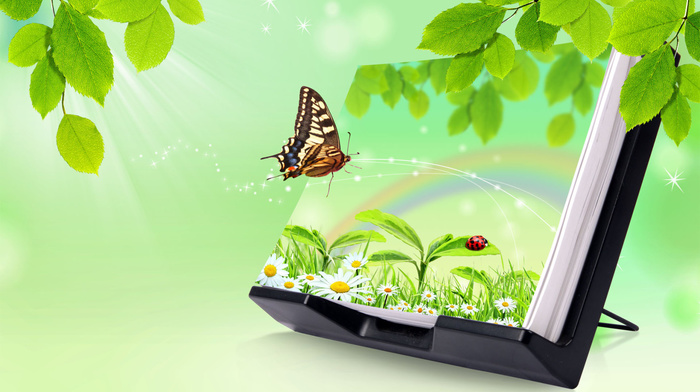 photoshop, style, butterfly, 3D