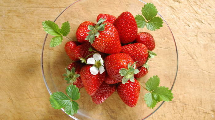 plate, strawberry, delicious