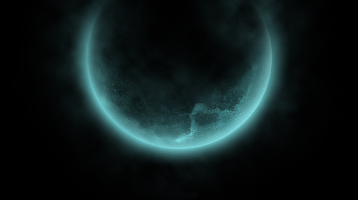 space, black, planet