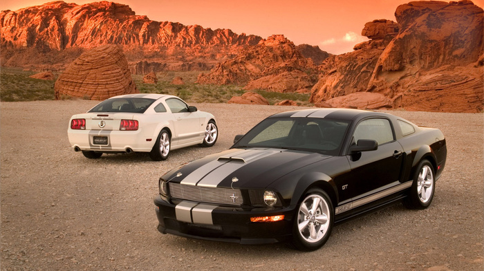 desert, rocks, cars