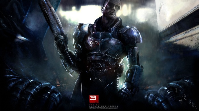 Mass Effect 3, war, video games, girl