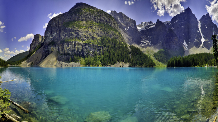 lake, nature