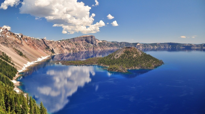 nature, lake