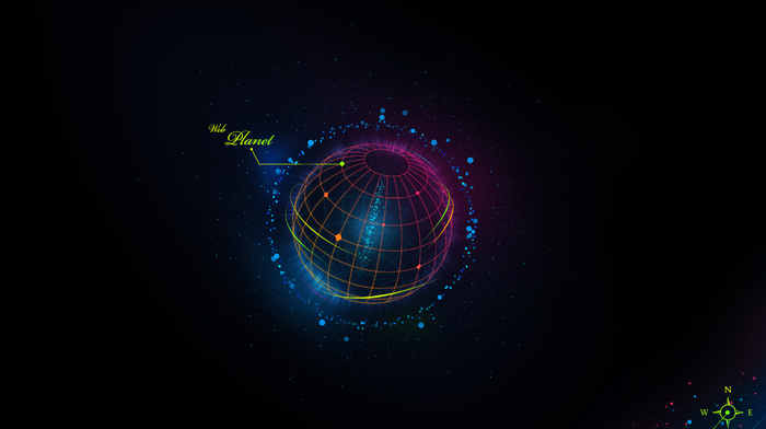 space, planet, minimalism