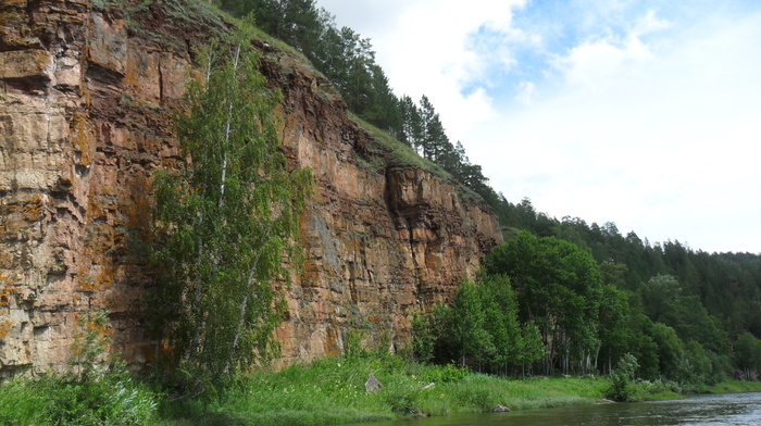 river, nature, rock