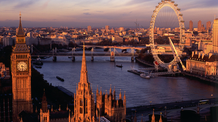 London, cities, Ferris wheel