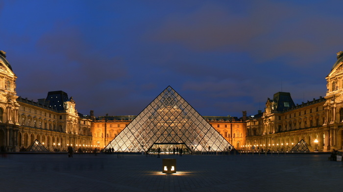 cities, pyramid, Paris