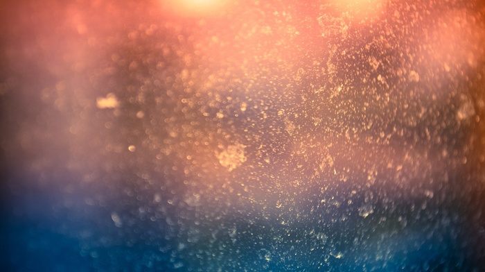 water, paints, bokeh, light, drops, abstraction