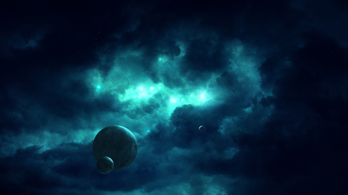stars, space, planet