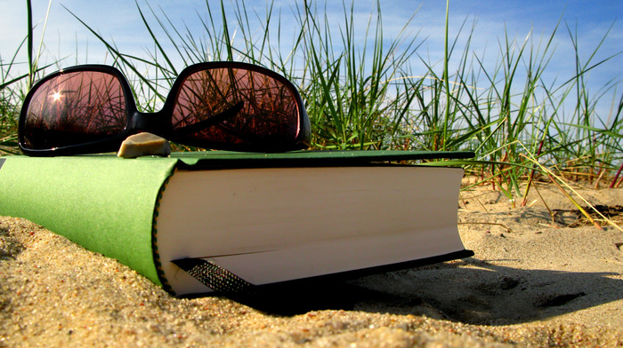 macro, book, rest, glasses, summer