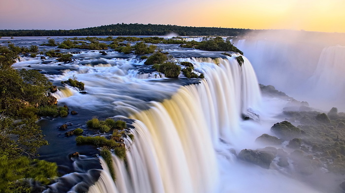 nature, waterfall, super