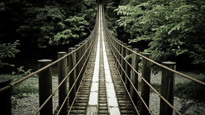 background, bridge, stunner, nature, river