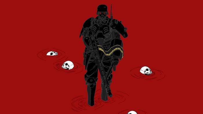 skull, Jin, Roh, armor, blood