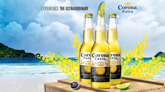 Corona, beer, beach