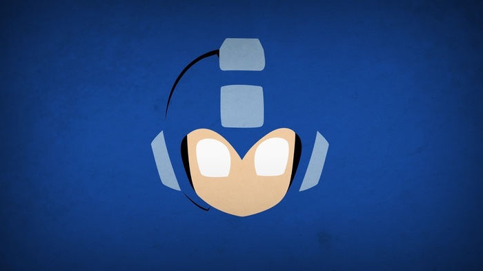 superhero, minimalism, Mega Man