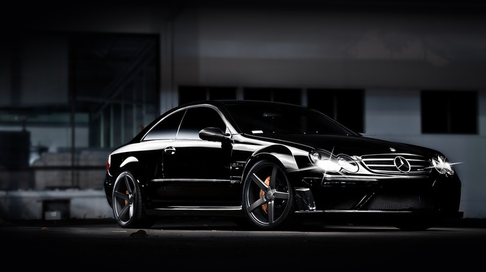 coupe, cars, black, Mercedes-Benz, tuning