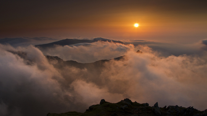 mist, nature, mountain