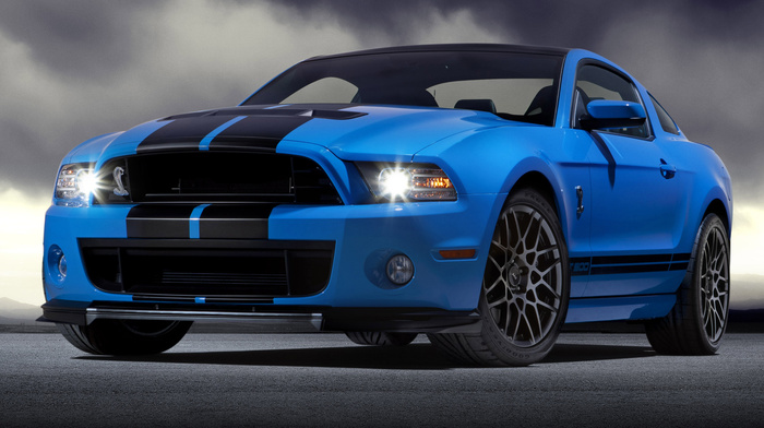 Ford, blue, mustang, cars