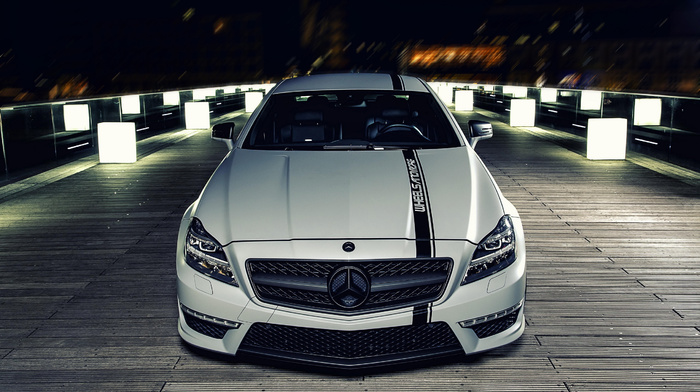 Mercedes-Benz, cars, tuning, night