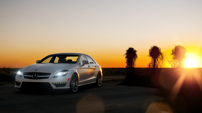 white, cars, amg