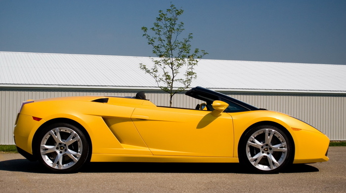 yellow, lamborghini, cars