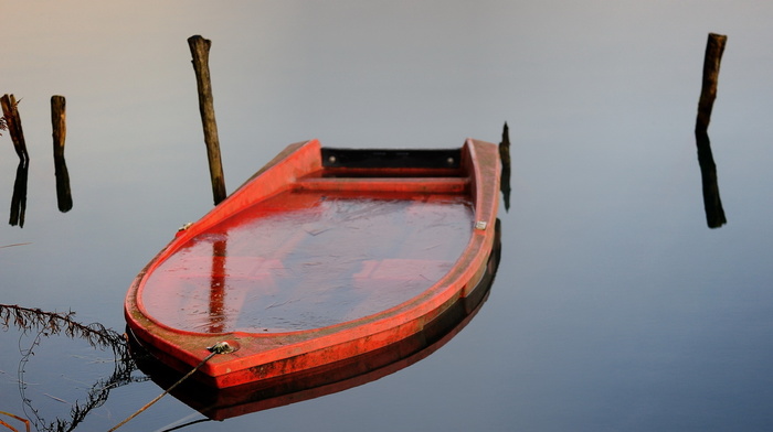 nature, lake, ice, boat, stunner