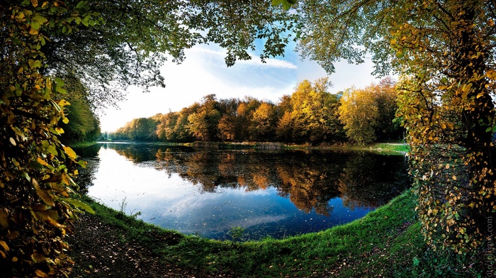 lake, autumn