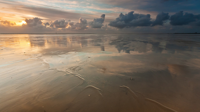 nature, sky, sea, beach, clouds