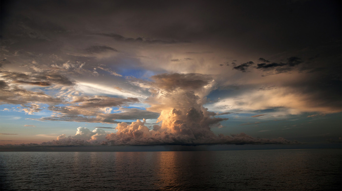 sea, nature, sky