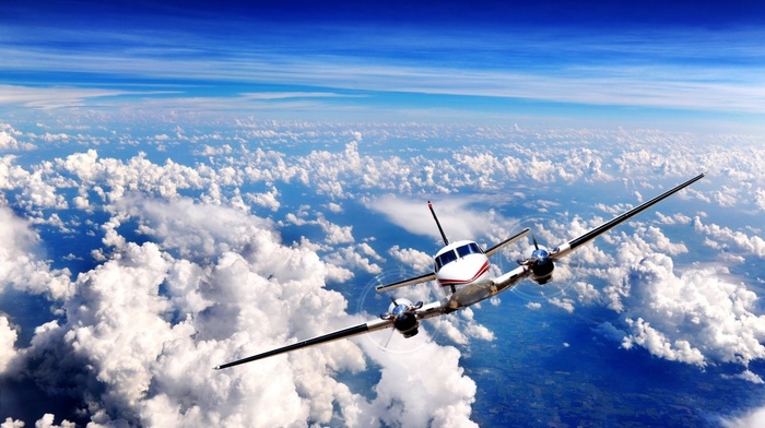 aircraft, airplane, sky