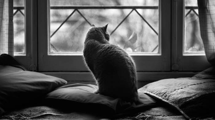 animals, pillows, window