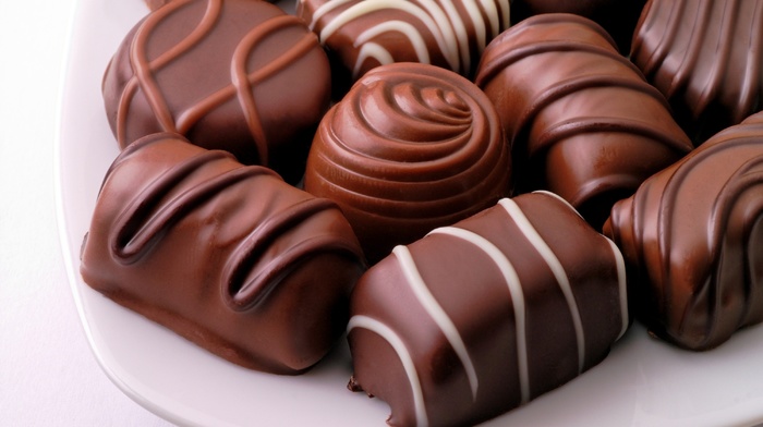 chocolate, delicious, sweets, plate
