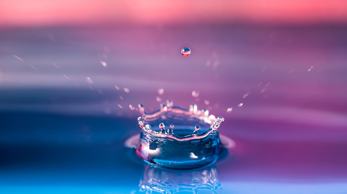 water, macro, drops, splash, background