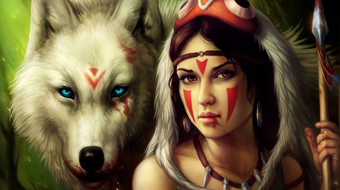blood, girl, wolf, fantasy