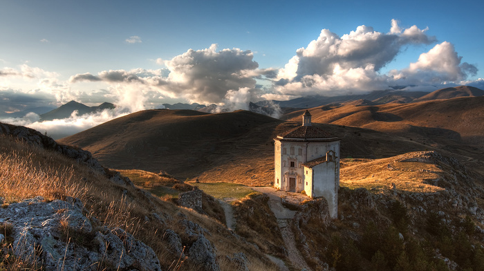 nature, mountain, tower