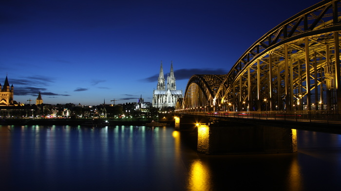 Germany, cities, evening