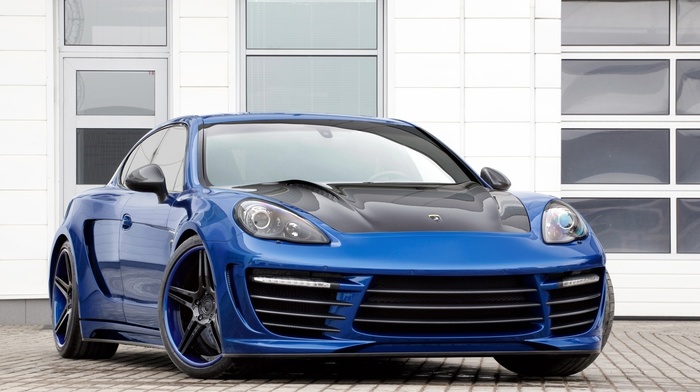blue, cars, Porsche