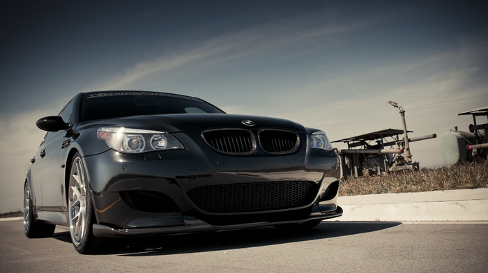 sky, black, clouds, BMW, cars, bmw