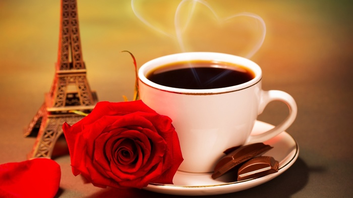 coffee, stunner, cup, chocolate, heart