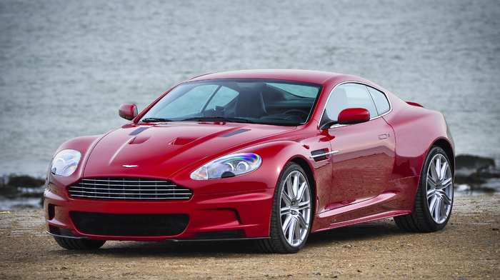 red, cars, Aston Martin