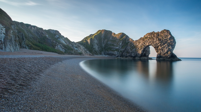 landscape, rocks, sea, nature