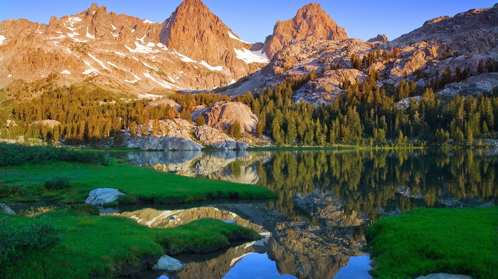 lake, landscape, mountain, nature