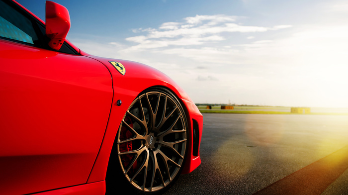 Ferrari, cars, ferrari, clouds, sky